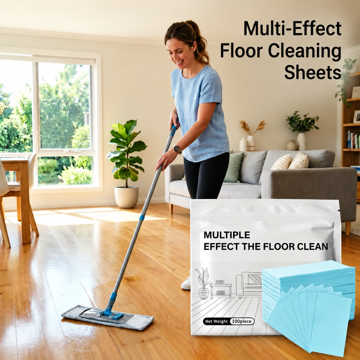 🧼MRAVION® 100 Piece Floor Cleaning Tablets Multi-Surface Antibacterial Cleaner for Hardwood, Tile & Laminate