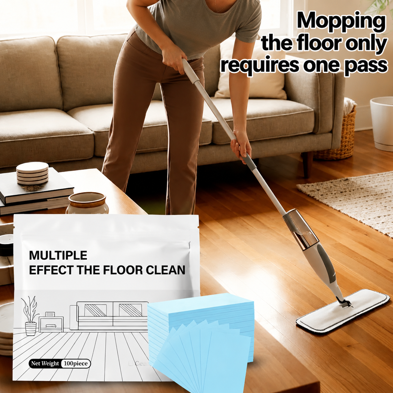 🧼MRAVION® 100 Piece Floor Cleaning Tablets Multi-Surface Antibacterial Cleaner for Hardwood, Tile & Laminate