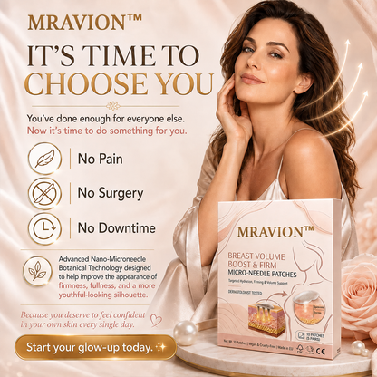 MRAVION™ Nano-Microneedle Bust Lift Patches ✨